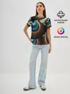 Женская базовая футболка / 3D FRACTAL