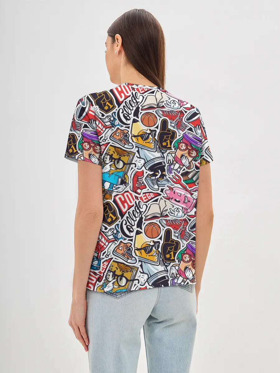 Женская базовая футболка / MIX