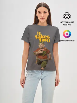 Женская базовая футболка / It takes two | Нужны двое