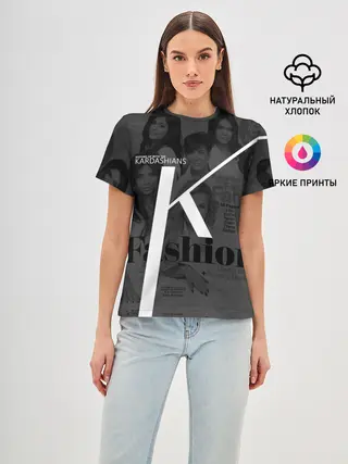 Женская базовая футболка / Семейство Кардашьян