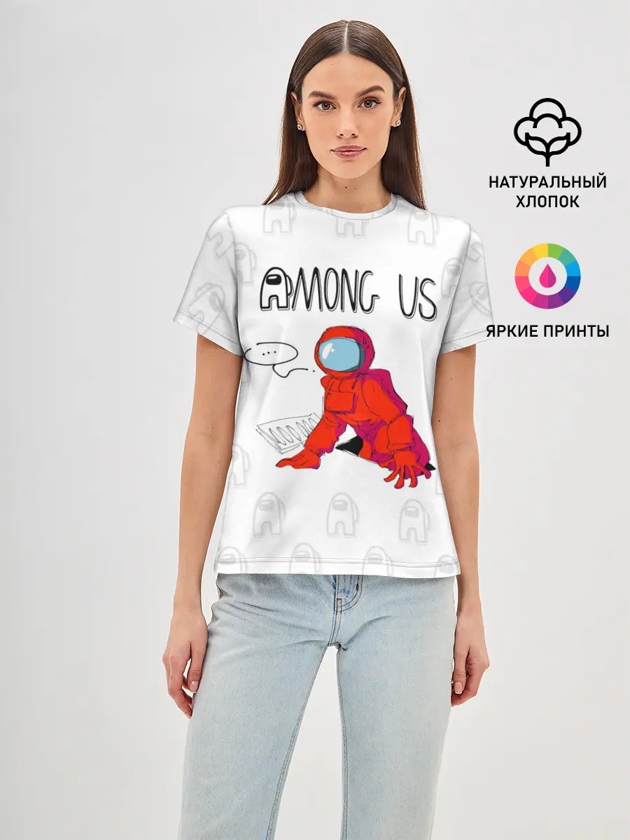 Женская базовая футболка / Among Us