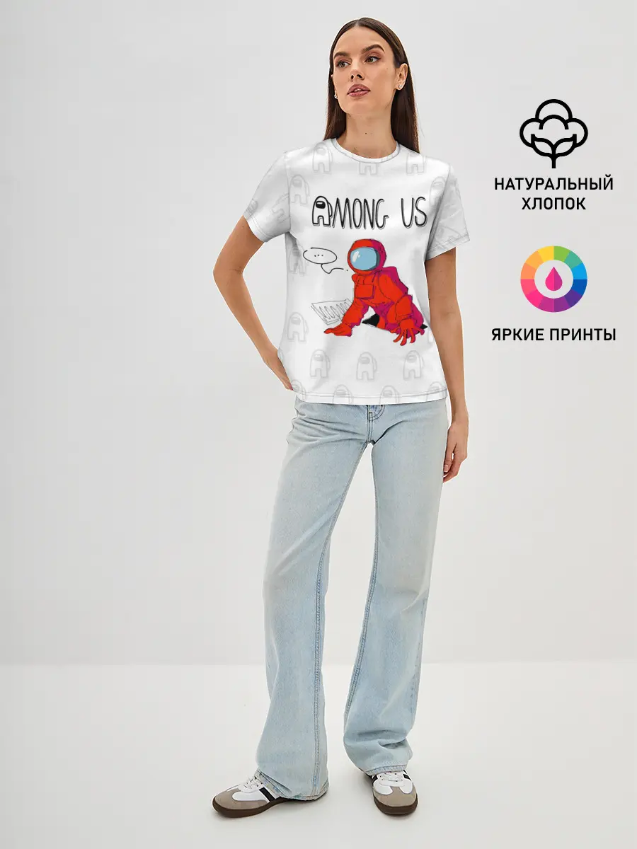 Женская базовая футболка / Among Us