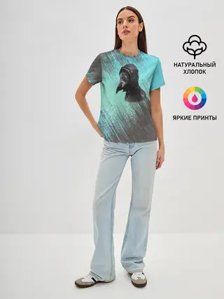 Женская базовая футболка / Чумной доктор