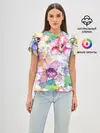 Женская базовая футболка / Цветы