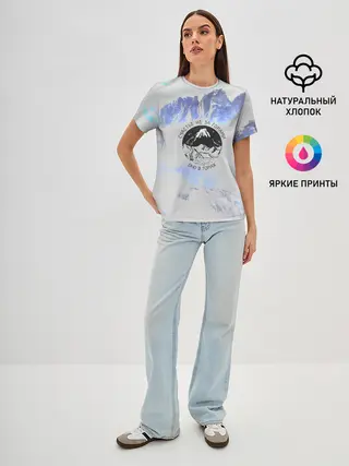 Женская базовая футболка / Горы