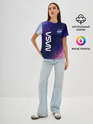 Женская базовая футболка / NASA / НАСА