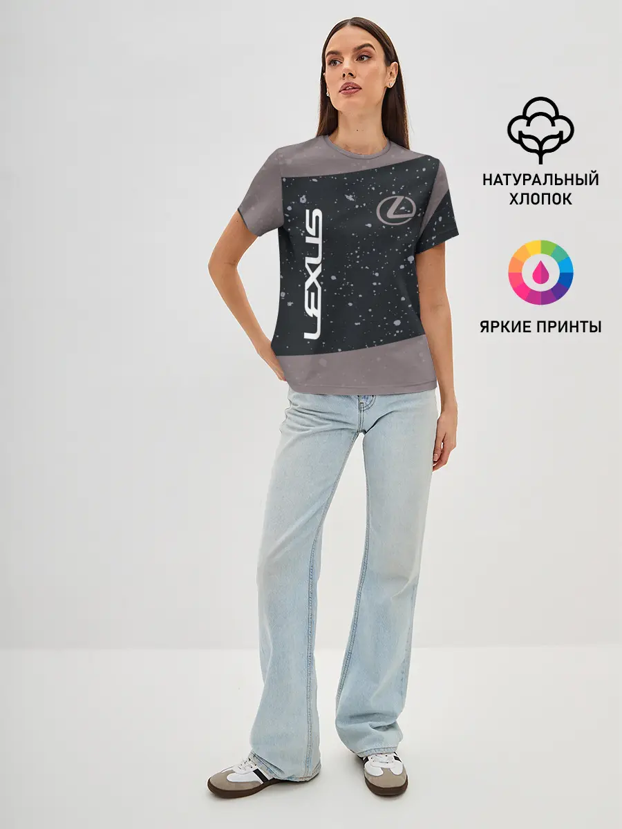 Женская базовая футболка / LEXUS / ЛЕКСУС
