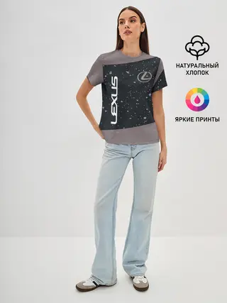 Женская базовая футболка / LEXUS / ЛЕКСУС