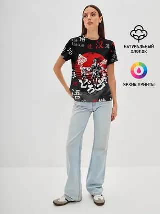 Женская базовая футболка / ДОРОРО / DORORO / АНИМЕ