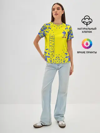 Женская базовая футболка / Sonic.