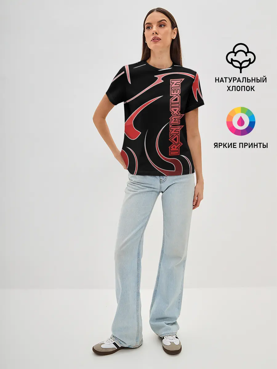 Женская базовая футболка / Iron Maiden