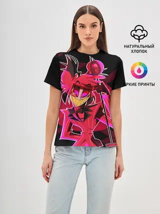 Женская базовая футболка / Отель хазбин