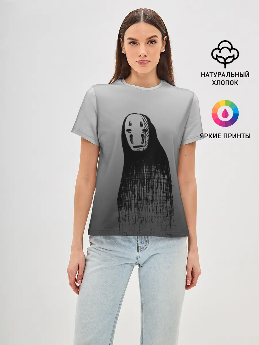 Женская базовая футболка / Мрачный Каонаси