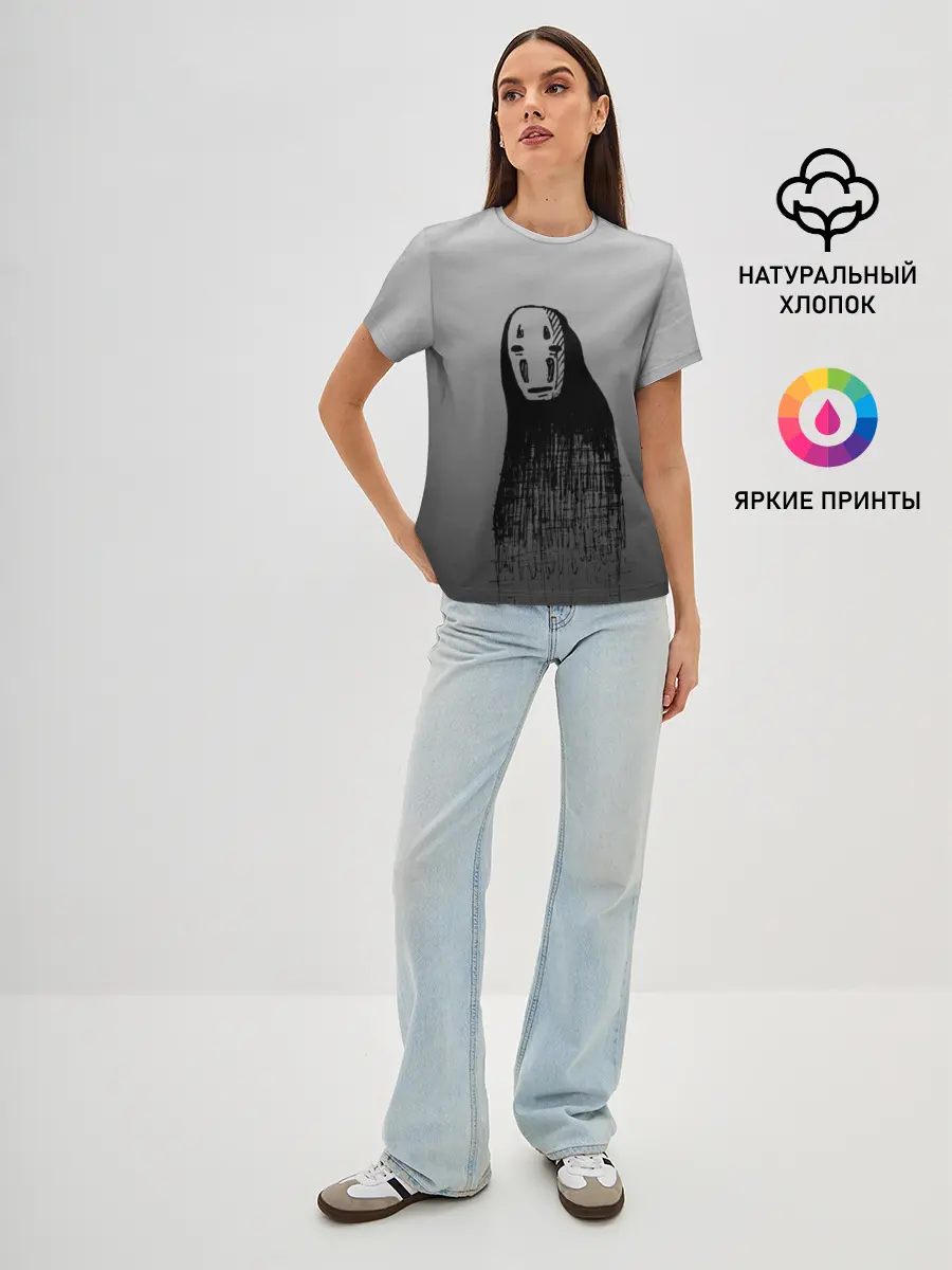 Женская базовая футболка / Мрачный Каонаси