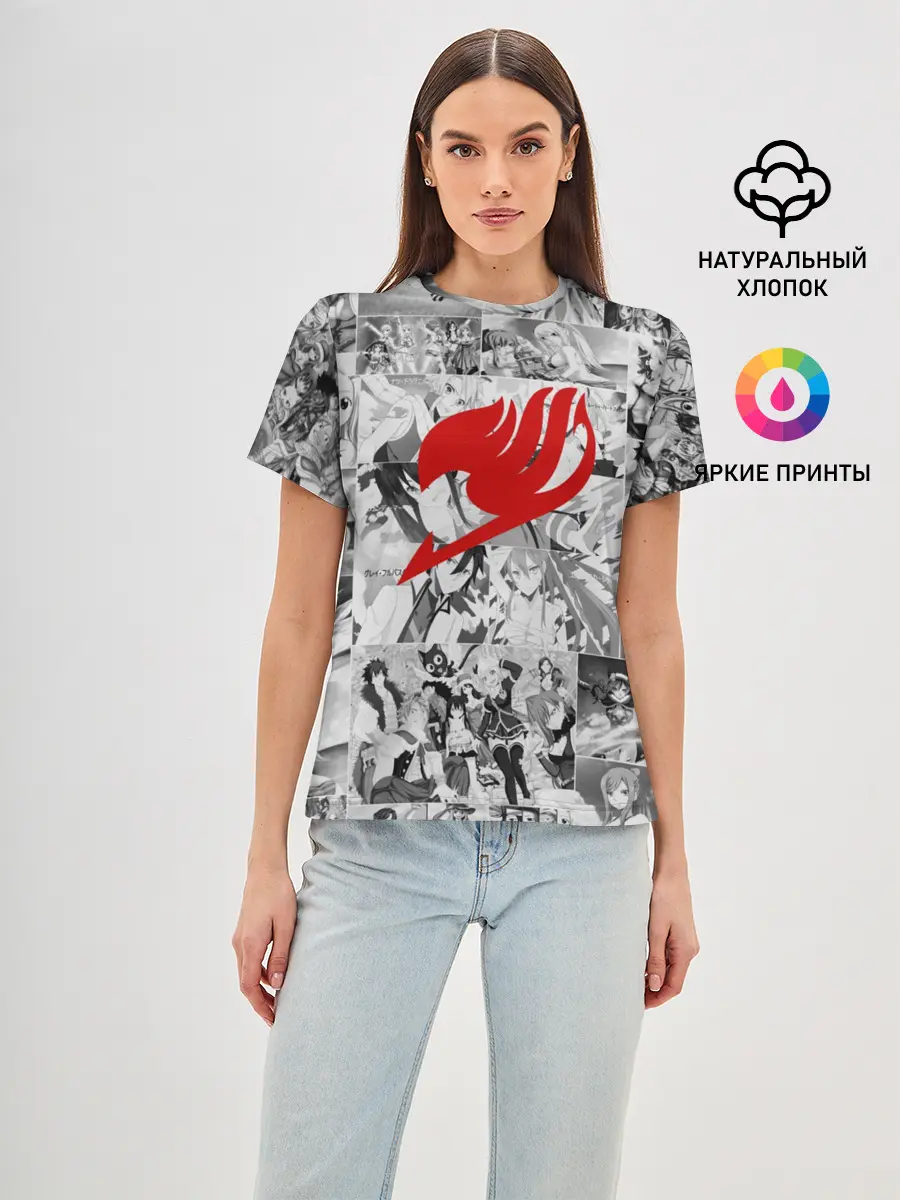 Женская базовая футболка / Все герои Фейри Тейл