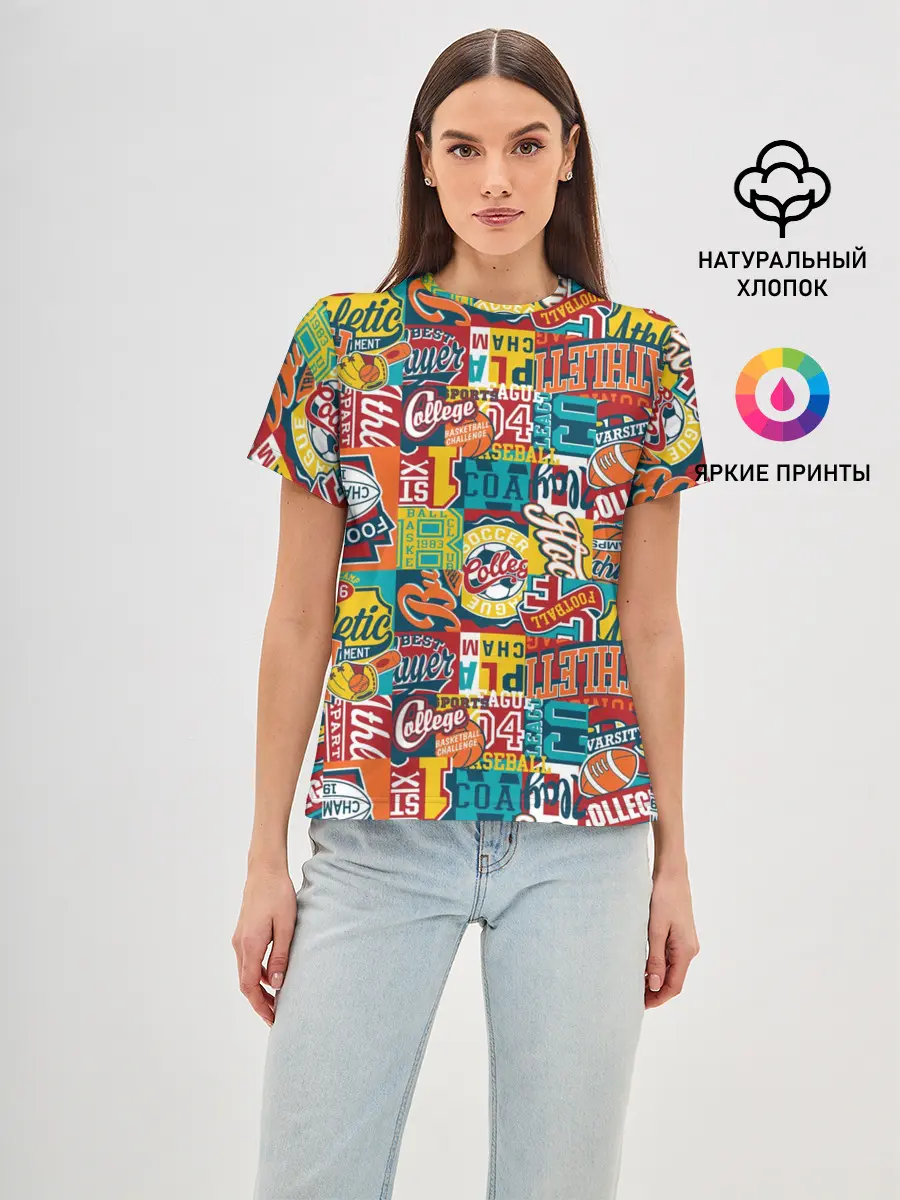 Женская базовая футболка / Спортсмен