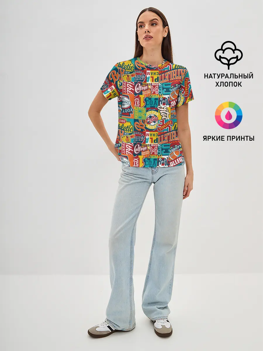 Женская базовая футболка / Спортсмен