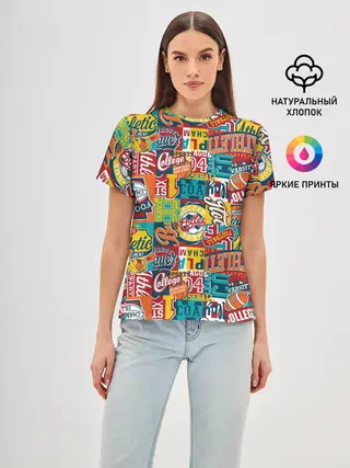 Женская базовая футболка / Спортсмен