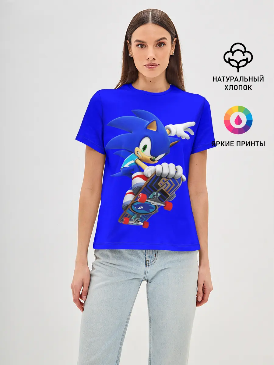 Женская базовая футболка / SONIC