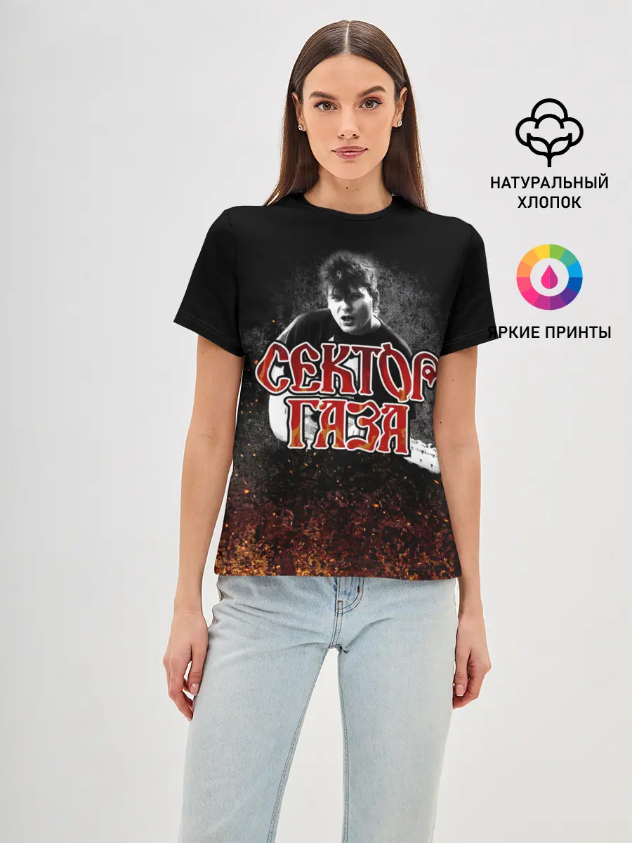 Женская базовая футболка / Сектор Газа