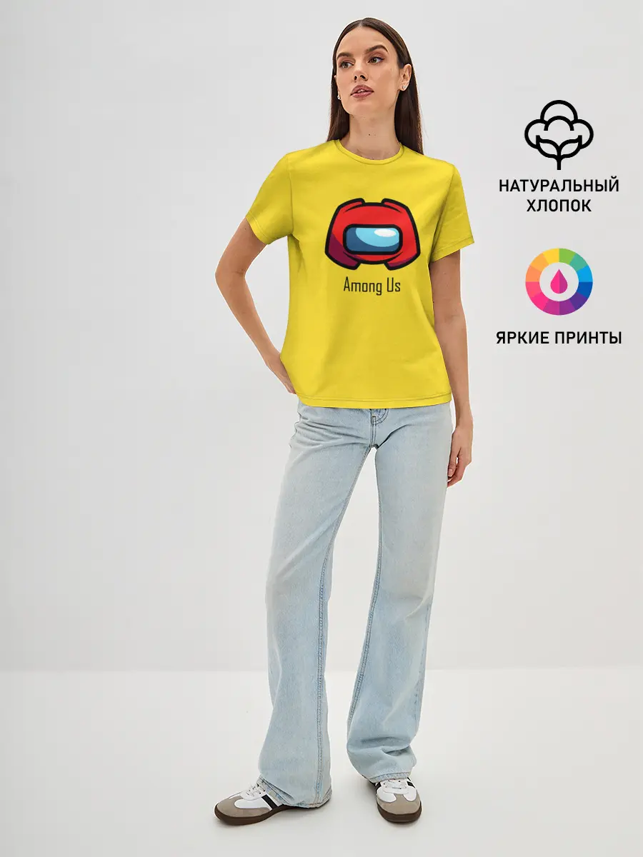 Женская базовая футболка / Among Us|LoGo