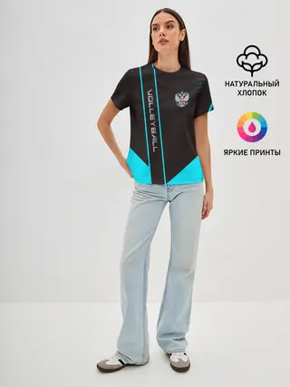 Женская базовая футболка / volleyball
