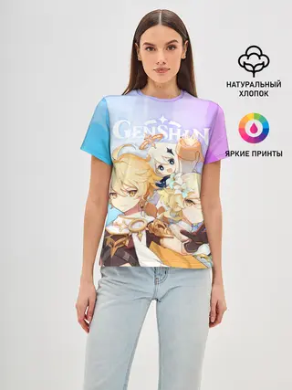 Женская базовая футболка / Genshin Impact