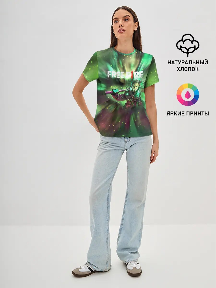 Женская базовая футболка / FREEFIRE | Battlegrounds