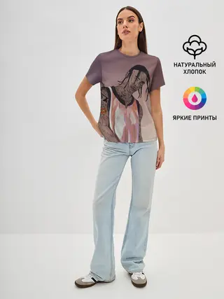 Женская базовая футболка / Потёкший Тревис