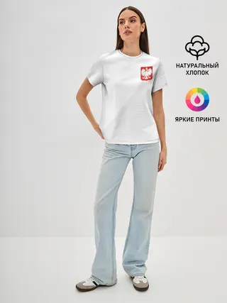 Женская базовая футболка / Польша домашняя форма