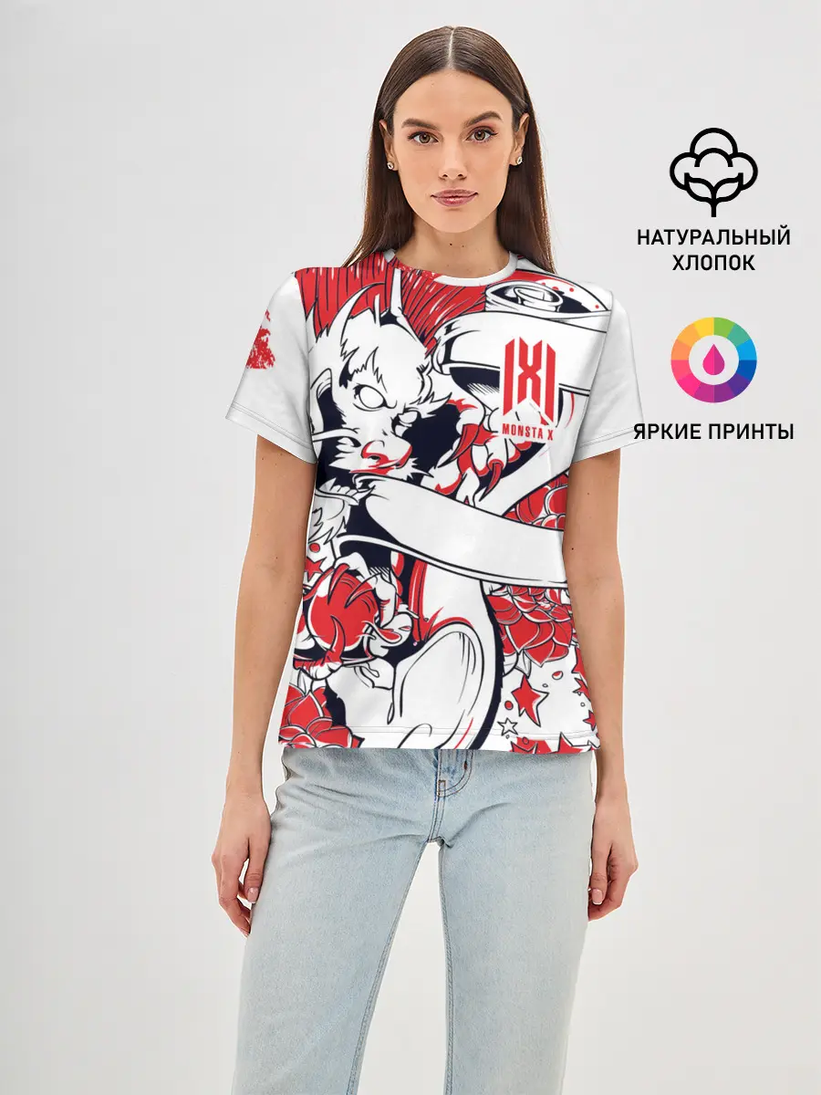 Женская базовая футболка / Monsta X
