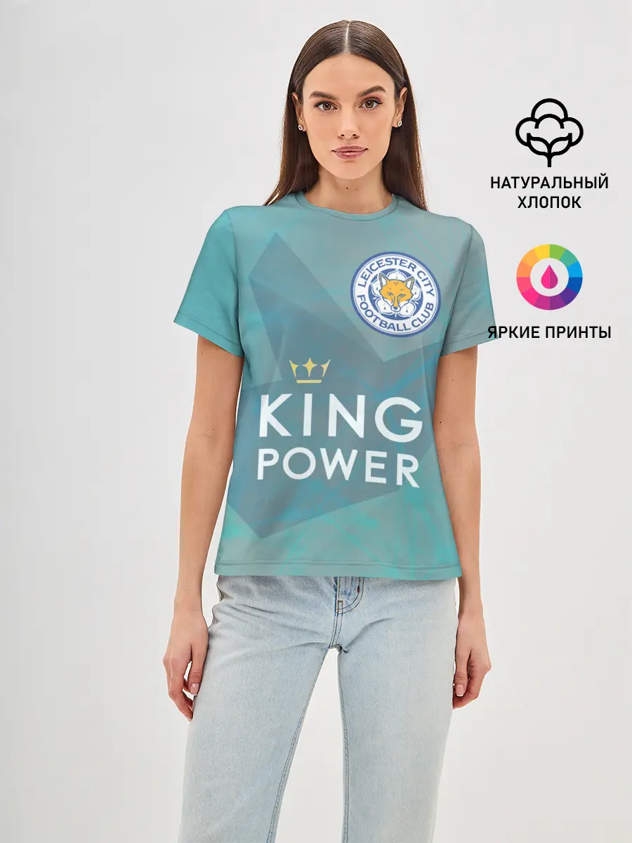 Женская базовая футболка / Лестер Сити
