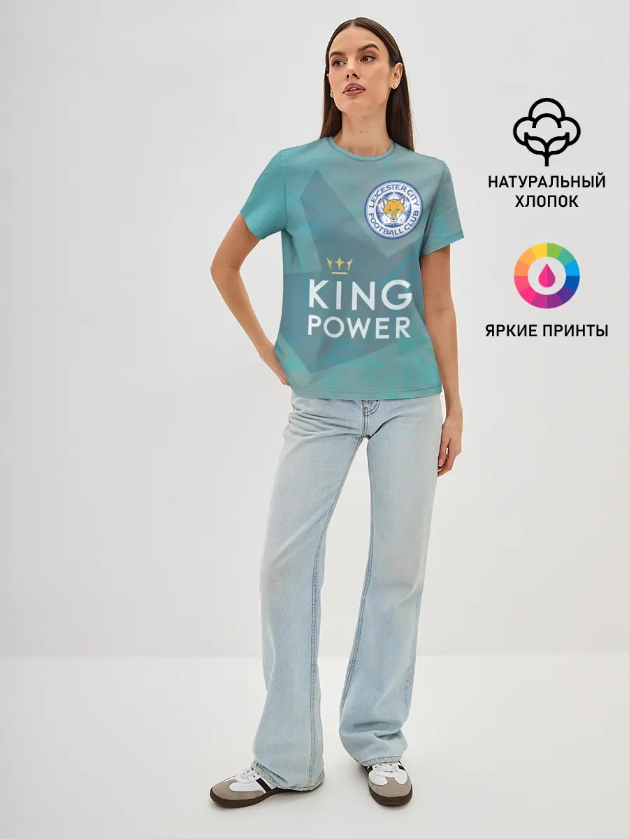 Женская базовая футболка / Лестер Сити