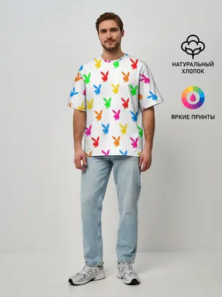 Мужская футболка оверсайз / PLAYBOY | ПЛЕЙБОЙ