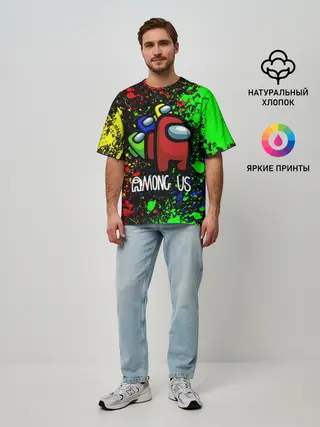 Мужская футболка оверсайз / AMONG US