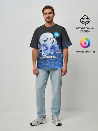 Мужская футболка оверсайз / UNDERTALE
