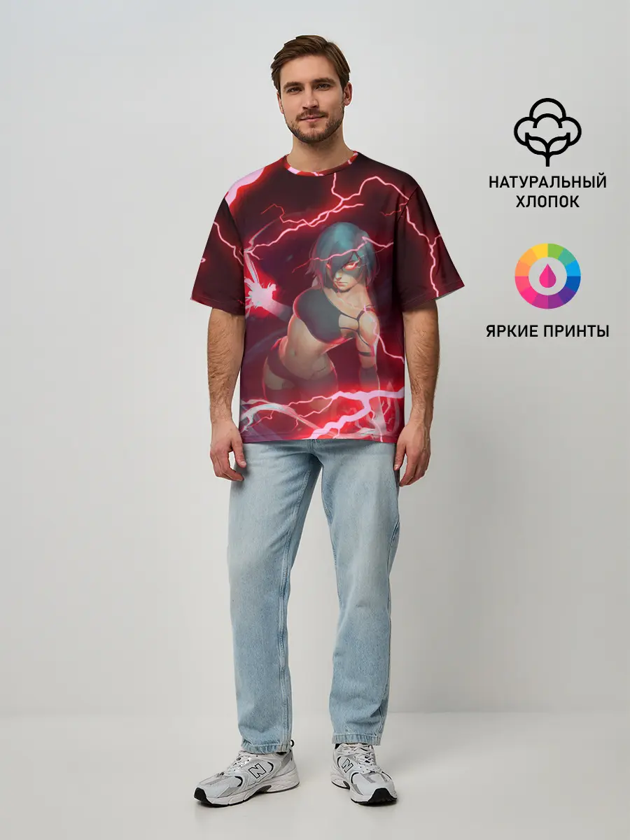 Мужская футболка оверсайз / Ниер | Nier Automata