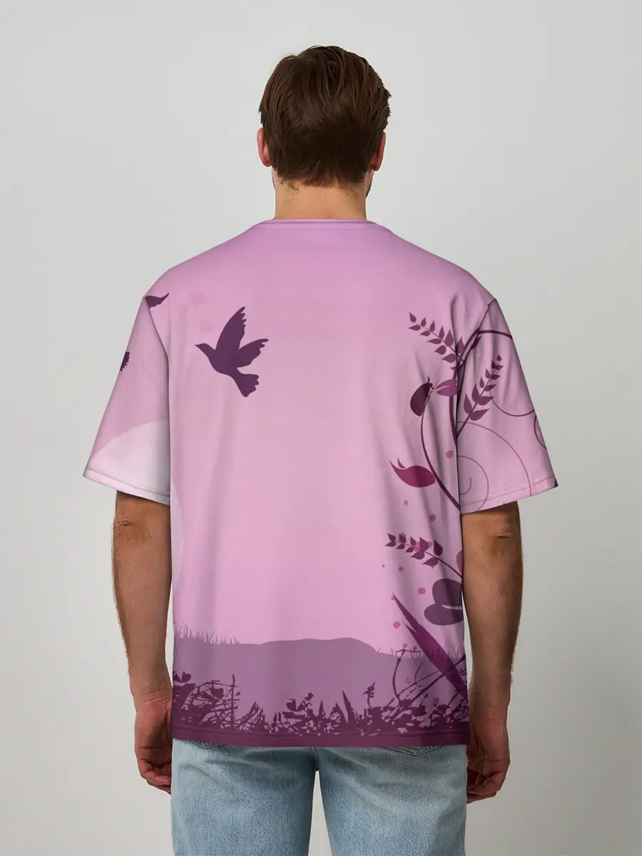 Мужская футболка оверсайз / Природа