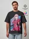 Мужская футболка оверсайз / Zero Two in costume