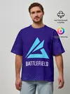 Мужская футболка оверсайз / Батлфилд 2042 - Гранж