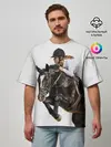 Мужская футболка оверсайз / Наездница