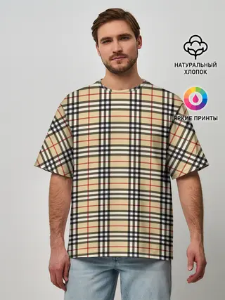 Мужская футболка оверсайз / The Gentlemen Beige