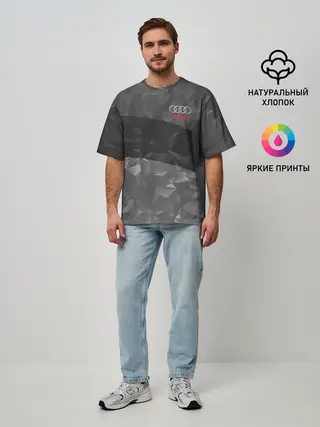 Мужская футболка оверсайз / AUDI SPORT