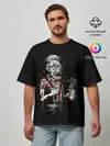 Мужская футболка оверсайз / Зомби Хипстер