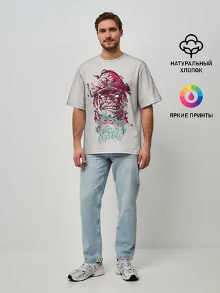 Мужская футболка оверсайз / Psycho Inferno