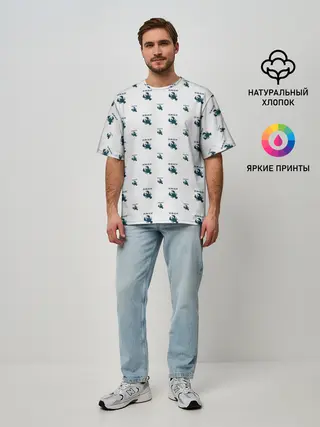 Мужская футболка оверсайз / Рак