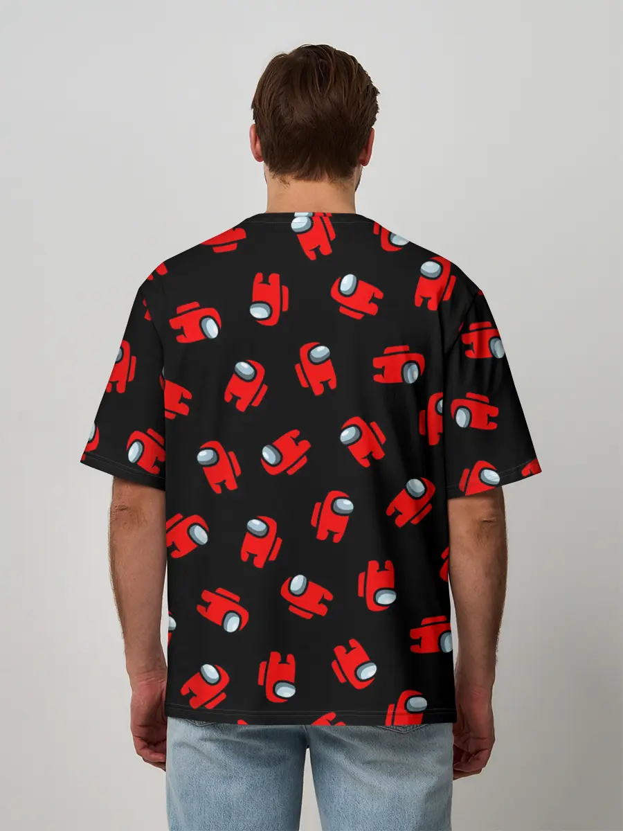 Мужская футболка оверсайз / Among us, Who?