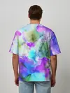 Мужская футболка оверсайз / Акварельная краска