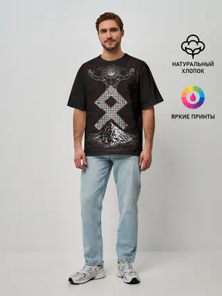 Мужская футболка оверсайз / Один