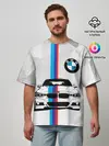Мужская футболка оверсайз / BMW / БМВ / M PERFORMANCE